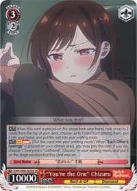 "You're the One" Chizuru (SR) - Rent-A-Girlfriend - Weiss Schwarz card