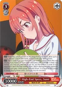 High-End Specs, Sumi - Rent-A-Girlfriend - Weiss Schwarz card