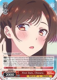 First Date, Chizuru - Rent-A-Girlfriend - Weiss Schwarz card