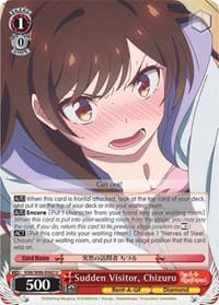 Sudden Visitor, Chizuru - Rent-A-Girlfriend - Weiss Schwarz card