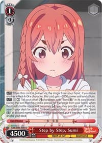 Step by Step, Sumi - Rent-A-Girlfriend - Weiss Schwarz card