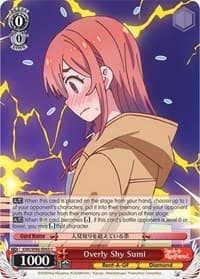 Overly Shy Sumi - Rent-A-Girlfriend - Weiss Schwarz card