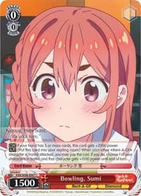 Bowling, Sumi - Rent-A-Girlfriend - Weiss Schwarz card
