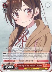 Meeting at the Station, Chizuru - Rent-A-Girlfriend - Weiss Schwarz card