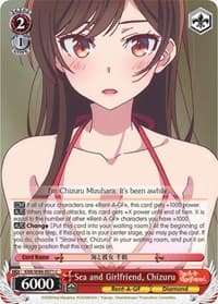 Sea and Girlfriend, Chizuru - Rent-A-Girlfriend - Weiss Schwarz card