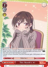 This Month's #1 - Rent-A-Girlfriend - Weiss Schwarz card