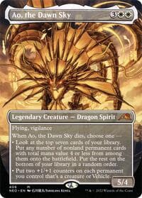 Ao, the Dawn Sky (Borderless) - Kamigawa: Neon Dynasty - Magic: The Gathering card