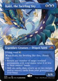 Kairi, the Swirling Sky (Borderless) - Kamigawa: Neon Dynasty - Magic: The Gathering card