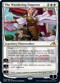 The Wandering Emperor - Kamigawa: Neon Dynasty - Magic: The Gathering card