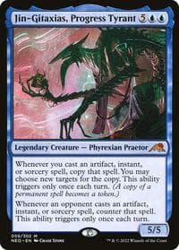 Jin-Gitaxias, Progress Tyrant - Kamigawa: Neon Dynasty - Magic: The Gathering card