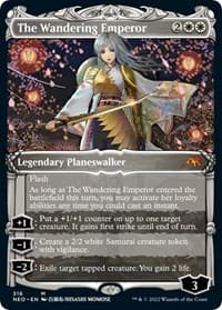 The Wandering Emperor (Showcase) - Kamigawa: Neon Dynasty - Magic: The Gathering card