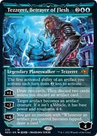 Tezzeret, Betrayer of Flesh (Showcase) - Kamigawa: Neon Dynasty - Magic: The Gathering card