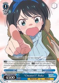 "Cheater!!" Ruka - Rent-A-Girlfriend - Weiss Schwarz card