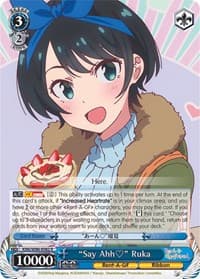 "Say Ahh" Ruka - Rent-A-Girlfriend - Weiss Schwarz card