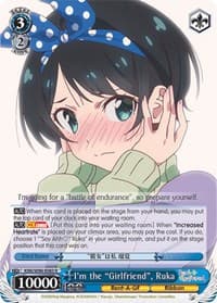 I'm the "Girlfriend", Ruka - Rent-A-Girlfriend - Weiss Schwarz card