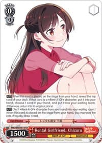 Rental Girlfriend, Chizuru - Rent-A-Girlfriend - Weiss Schwarz card