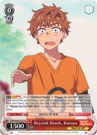 Beyond Reach, Kazuya - Rent-A-Girlfriend - Weiss Schwarz card