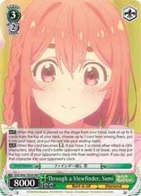 Through a Viewfinder, Sumi (RRR) - Rent-A-Girlfriend - Weiss Schwarz card