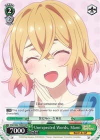 Unexpected Words, Mami (RRR) - Rent-A-Girlfriend - Weiss Schwarz card