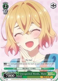 Unexpected Words, Mami - Rent-A-Girlfriend - Weiss Schwarz card
