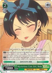 Mysterious Cute Girl, Ruka (RRR) - Rent-A-Girlfriend - Weiss Schwarz card