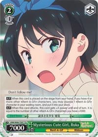 Mysterious Cute Girl, Ruka - Rent-A-Girlfriend - Weiss Schwarz card