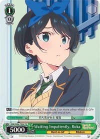 Waiting Impatiently, Ruka - Rent-A-Girlfriend - Weiss Schwarz card
