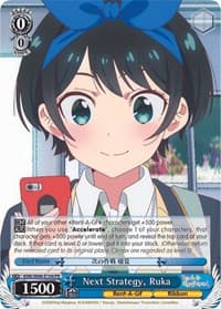 Next Strategy, Ruka - Rent-A-Girlfriend - Weiss Schwarz card