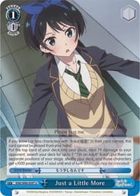 Just a Little More - Rent-A-Girlfriend - Weiss Schwarz card