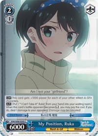 My Position, Ruka - Rent-A-Girlfriend - Weiss Schwarz card
