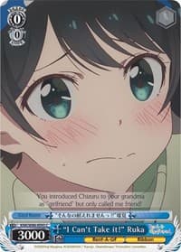 "I Can't Take it!" Ruka - Rent-A-Girlfriend - Weiss Schwarz card