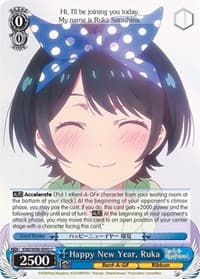 Happy New Year, Ruka - Rent-A-Girlfriend - Weiss Schwarz card