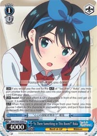 "Is There Something in This Room?" Ruka - Rent-A-Girlfriend - Weiss Schwarz card