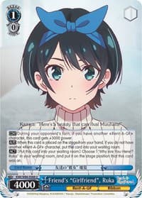 Friend's "Girlfriend", Ruka - Rent-A-Girlfriend - Weiss Schwarz card