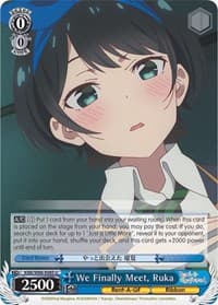 We Finally Meet, Ruka - Rent-A-Girlfriend - Weiss Schwarz card