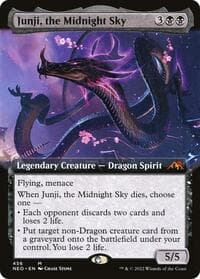 Junji, the Midnight Sky (Extended Art) - Kamigawa: Neon Dynasty - Magic: The Gathering card