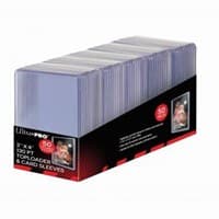 3" x 4" Super Thick 130pt Toploaders & Thick Card Sleeves Combo (50-Count) - Ultra Pro Toploaders - Collectible Storage card