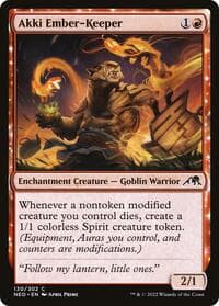 Akki Ember-Keeper - Kamigawa: Neon Dynasty - Magic: The Gathering card