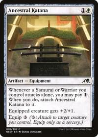Ancestral Katana - Kamigawa: Neon Dynasty - Magic: The Gathering card