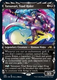 Tatsunari, Toad Rider (Showcase) - Kamigawa: Neon Dynasty - Magic: The Gathering card