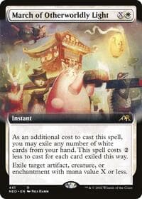 March of Otherworldly Light (Extended Art) - Kamigawa: Neon Dynasty - Magic: The Gathering card