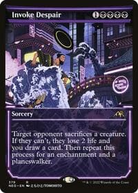 Invoke Despair (Showcase) - Kamigawa: Neon Dynasty - Magic: The Gathering card