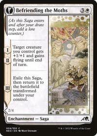 Befriending the Moths - Kamigawa: Neon Dynasty - Magic: The Gathering card