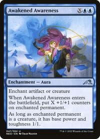 Awakened Awareness - Kamigawa: Neon Dynasty - Magic: The Gathering card