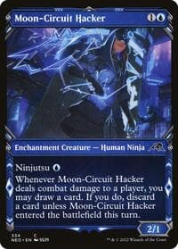 Moon-Circuit Hacker (Showcase) - Kamigawa: Neon Dynasty - Magic: The Gathering card
