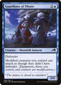 Guardians of Oboro - Kamigawa: Neon Dynasty - Magic: The Gathering card