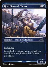 Guardians of Oboro (Showcase) - Kamigawa: Neon Dynasty - Magic: The Gathering card