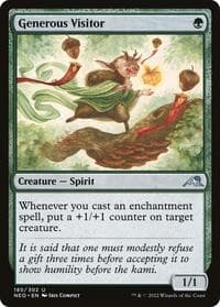 Generous Visitor - Kamigawa: Neon Dynasty - Magic: The Gathering card