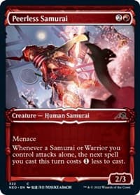 Peerless Samurai (Showcase) - Kamigawa: Neon Dynasty - Magic: The Gathering card