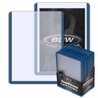 3" x 4" Topload Card Holder - Standard Blue Border (25-Count) - BCW Toploaders - Collectible Storage card